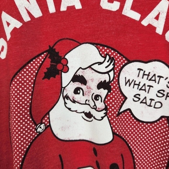 Tipsy Eleves "That's What She Said" Santa Claus Short Sleeve Tee Size XXL - Picture 5 of 5
